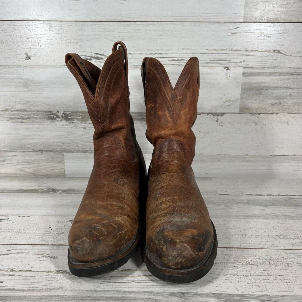 Tecovas Stockton Bison Leather Men's Boots - Picture 4 of 8